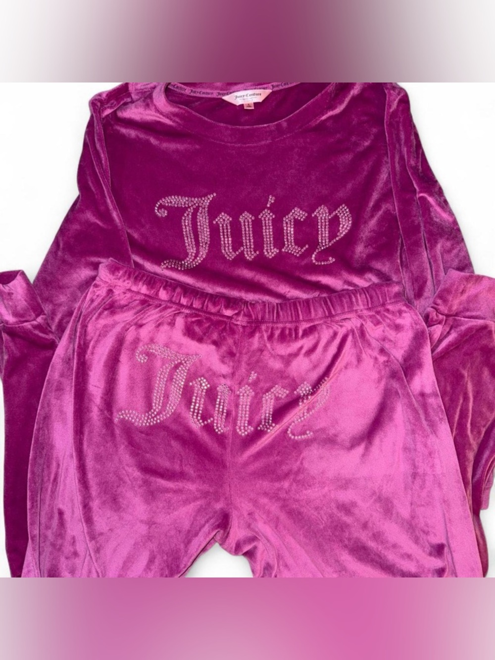 Juicy Couture Magenta Velour Set